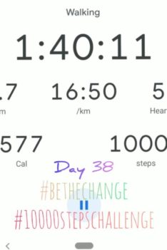 Walking | Day 38 of 10000 Steps Challenge | Be The Change