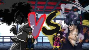 Afro vs Takasugi Shinsuke (Afro Samurai vs Gintama) | JUS | Mugen