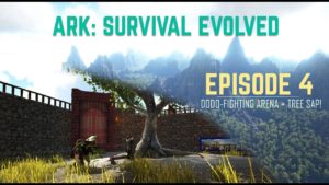 ARK (The Island) #4: Dodo-Fighting Arena + Collecting Tree Sap! (Luxury Base upgrade)