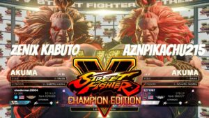 aznpikachu215 (Me) vs. Zenix Kabuto – Street Fighter 5 Online Casuals