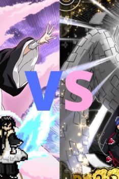 Byakuya vs Konan (Bleach vs Naruto) | JUS | Mugen