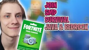 fortnite giveaway v bucks live | PUBLIC Minecraft SMP JOINABLE – Java & Bedrock Survival Server