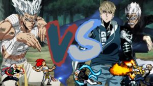 Garou vs Genos & Bang (One Punch Man) | JUS | Mugen
