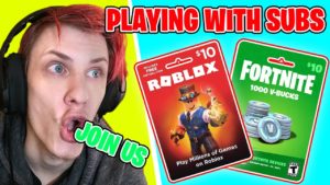 gifting skins and v bucks giveaway fortnite live stream playing with subs robux giveaway