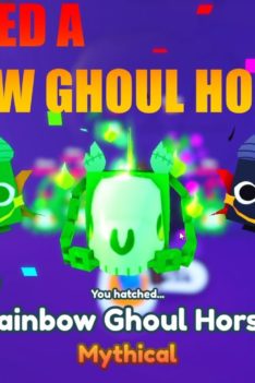I HATCHED A RAINBOW MYTHICAL GHOUL HORSE | PET SIMULATOR X