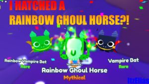 I HATCHED A RAINBOW MYTHICAL GHOUL HORSE | PET SIMULATOR X