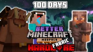 I Survived 100 Days Hardcore Minecraft in Mod “Better Minecraft” and this is What Happened ep1