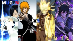 Ichigo and Uryu vs Naruto and Sasuke (Bleach vs Naruto) | JUS | Mugen