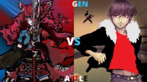 Karen Tachibana vs Slim Shot (Original Chars) | JUS | Mugen