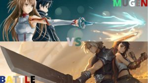 Kirito and Asuna vs Cloud and Tifa (Sword Art Online vs Final Fantasy VII) | JUS | Mugen