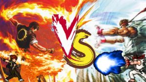 Kyo Kusanagi vs Ryu (The King of Fighters vs Street Fighter) | JUS | Mugen