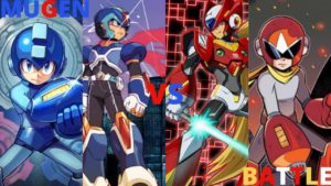 Mega Man and Command Mission X vs Proto Man and Zero (Mega Man) | Mugen