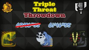 MHW Speedrun Switch Axe – Triple Threat Throwdown 01’46″55