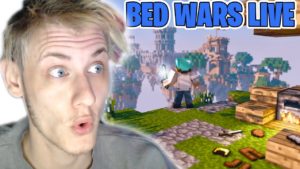 Minecraft hypixel bedwars playing with viewers Road to 20k Subscribers