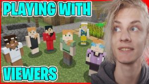 Minecraft Playing with viewers 1.18 smp server Live stream pe house bedrock 100 days survival mods