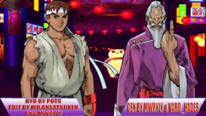 Mugen – Street Fighter – Ryu vs. Gen – 隆 vs. 元