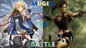 Noel Vermillion vs Lara Croft (BlazBlue vs Tomb Raider) | JUS | Mugen