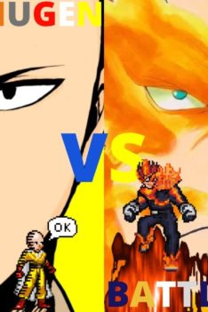 Saitama and Genos vs All Might and Endeavor (One Punch Man vs My Hero Academia) | JUS | Mugen
