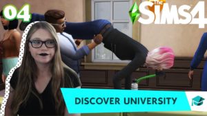 Throwing a KEG PARTY | Sims 4 University 04