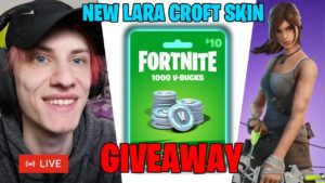 v bucks giveaway item shop gifting and battle pass Fortnite live stream arena road to 10k points