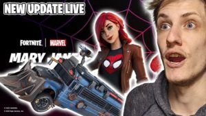 Fortnite Giveaway Playing with Viewers LIVE Mary Jane Watson Skin New armored battle bus Update