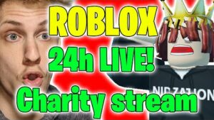 24h Charity LIVE! Roblox Robux Giveaway Playing with viewers – Gamers For Giving #GFG2022
