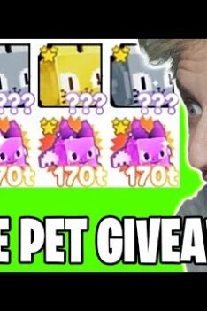 Live! Giving Huge, Mythical Pets & Gems to Viewers Pet simulator x Giveaway Roblox Robux Giveaway