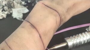 Tattooing Myself Live