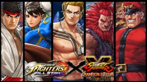 The King of Fighters All Star X Street Fighter V – Ryu, Chun Li, Luke, Akuma, M.Bison skillset