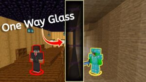 Using One-Way Glass to Kill My Enemies In Minecraft #UBG