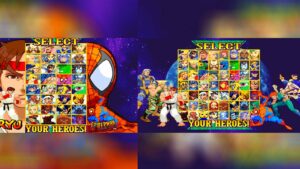 If Marvel vs. Capcom 2 was done in CPS2 format.
