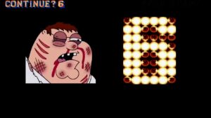 Street Fighter 2/Family Guy – Peter Griffin’s Versus and Game Over Portrait vs. Mr. Washee Washee