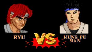 MUGEN – Ryu (Street Fighter 1) vs. Kung Fu Man (AI Patched)