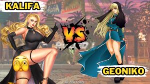 [Mugen KOF] Kalifa vs Geoniko Beautiful Ultimate Moves | MUGEN FORCE #mugen