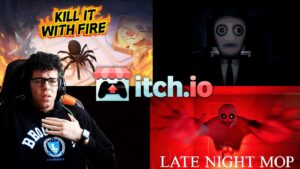 MAI un MOMENTO di CALMA – HORROR di itchio + ragni FLAMBE’