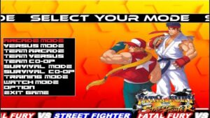 Fatal Fury vs Street Fighter – Demo Gameplay + Download
