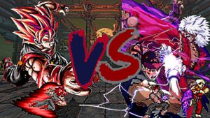 Evil Goku Vs Evil Ryu & Violent Ken (Dragon Ball vs Street Fighter)