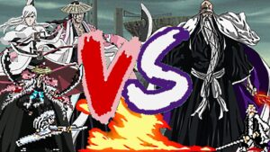 Genryūsai Shigekuni Yamamoto Vs Shunsui Kyōraku & Jūshirō Ukitake (Bleach)
