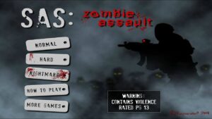 SAS: Zombie Assault 1 (Flash Game) Full Gameplay All Waves