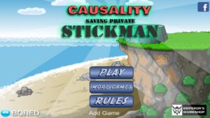Causality Saving Private Stickman (Flash Game) Full Gameplay