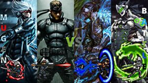 Snake & Raiden Vs Hanzo & Genji (Overwatch vs Metal Gear Solid)