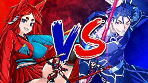 Karen Tachibana Vs Lancer (Original Chars vs Fate/Stay Night)