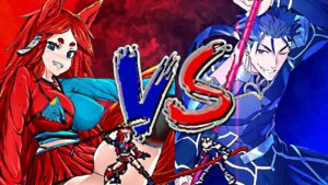 Karen Tachibana Vs Lancer (Original Chars vs Fate/Stay Night)