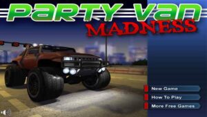 Party Van Madness (Flash Game) Full Gameplay All Levels