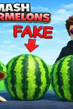 Come watch the video my friend and I made about a fake watermelon game!
