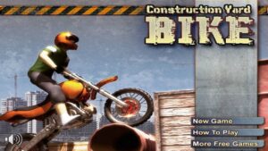Construction Yard Bike (Flash Game) Full Gameplay All Levels