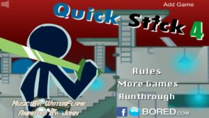 Quick Stick 4 (Flash Game) Full Gameplay