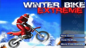 Winter Bike Extreme (Flash Game) Full Gameplay All Levels
