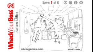 Whack Your Boss 2 Fantasy Edition (Flash Game) All 10 Deaths