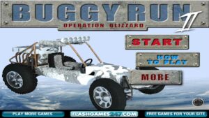 Buggy Run 2: Operation Blizzard (Flash Game) Full Gameplay Playthrough All Levels
